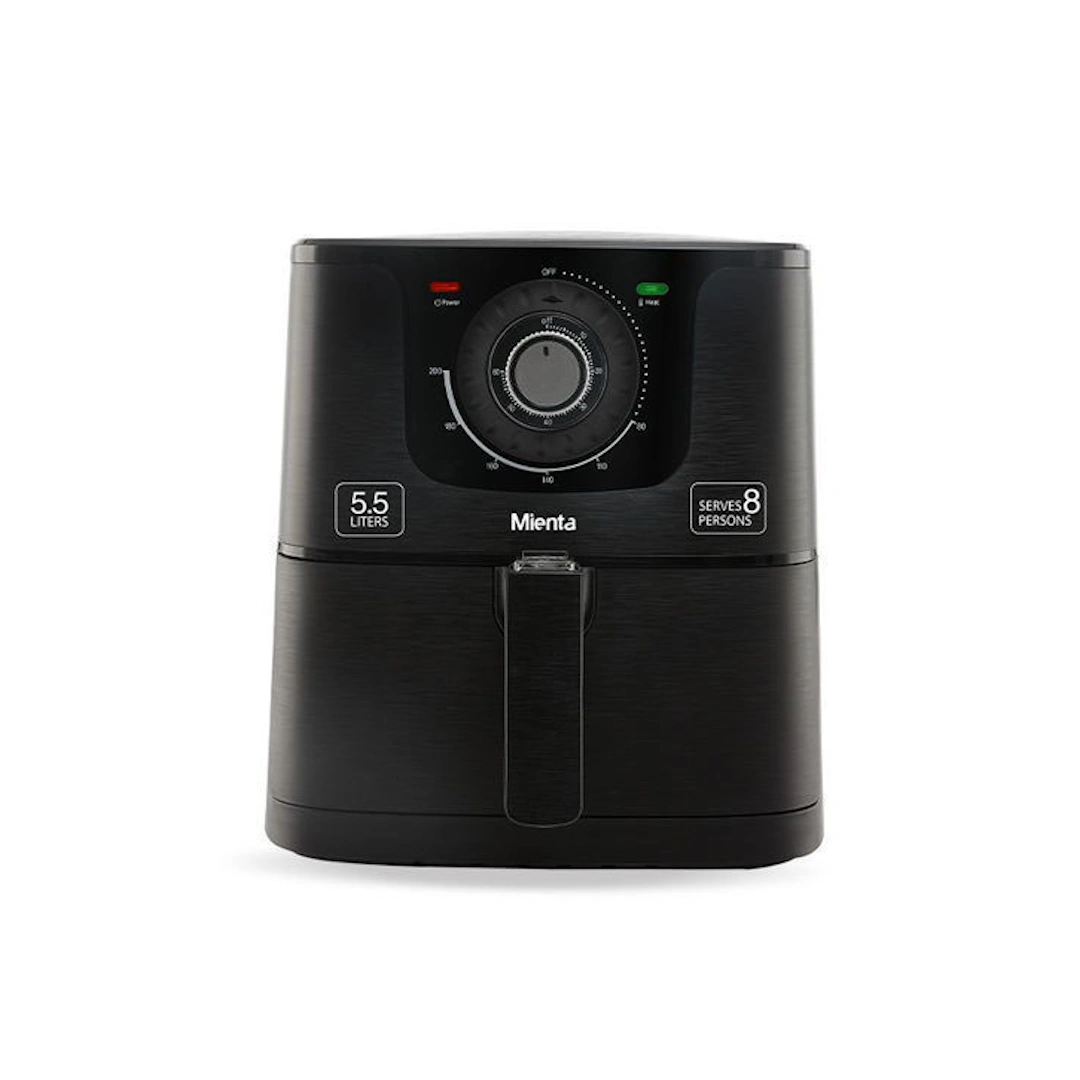 0041638_mienta-air-fryer-mega-55-l-1700-watt-black-af47534a-1 ميانتا - مقلاة هوائية - سعة 5.5 ليتر -موديل AF47534A أسود بقدرة 1700 وات | RoxyStore