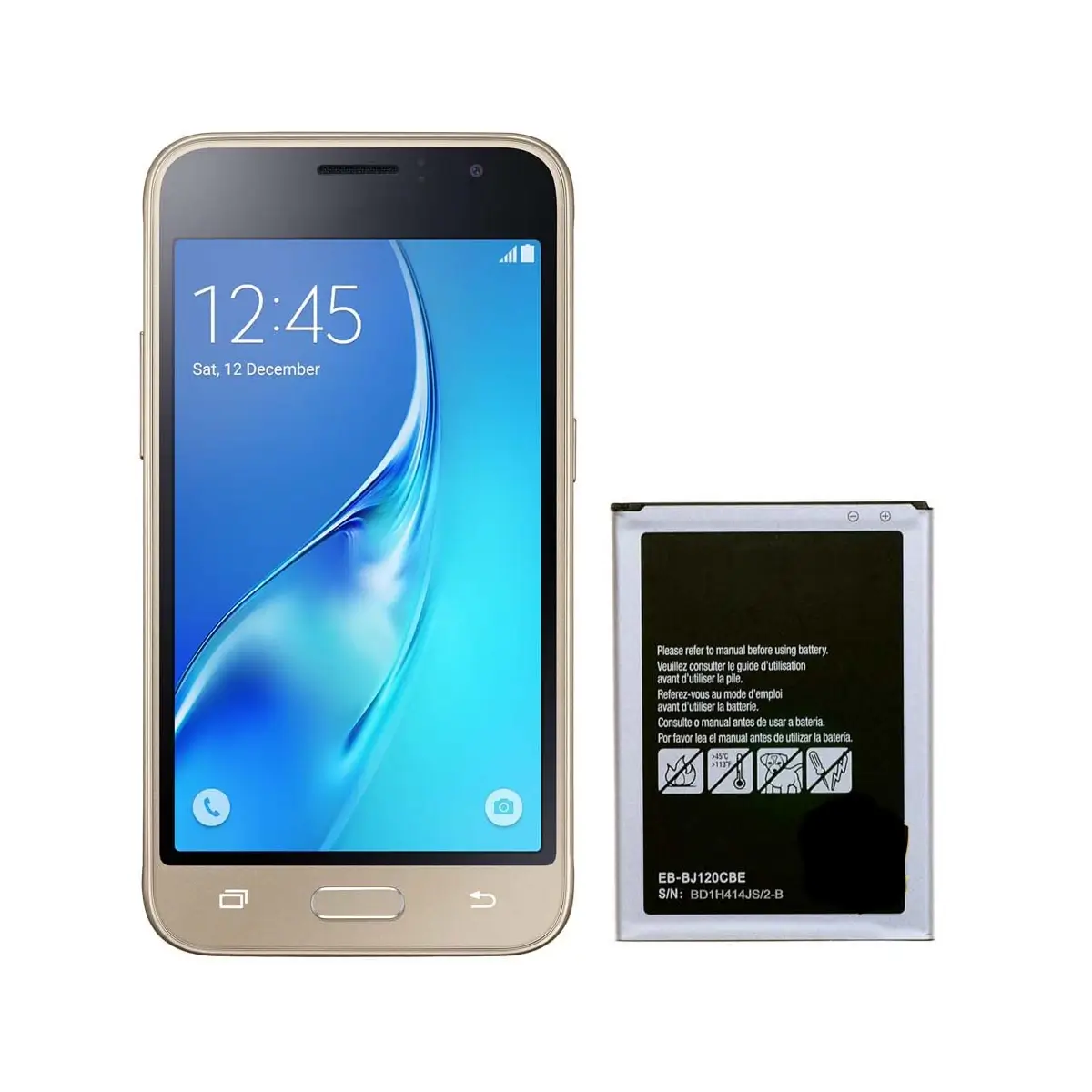 01 بطارية بديلة موديل EB BJ120CBE متوافقة مع أجهزة Galaxy J1(2016) J120 J120F J120A J120T J1 3 | السعة 2050 mAh | RoxyStore