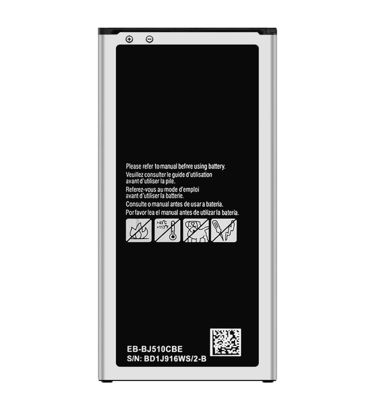 1 بطارية بديلة موديل EB-BJ510CBE متوافقة مع أجهزة Samsung J5 2016 Edition J5 2016 / J510/ J510FN / J510F/ j5108 / j5109 | السعة 3100 mAh | RoxyStore