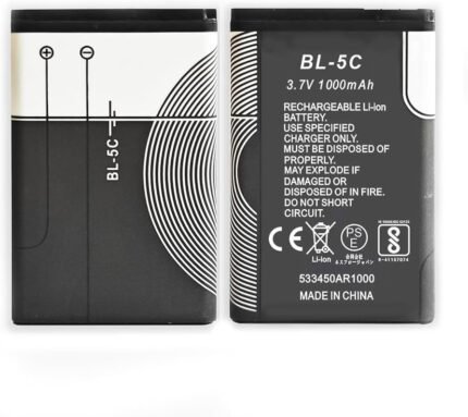 بطارية بديلة موديل BL-4C متوافقة مع أجهزة Nokia 6100, 6300, 6125, 6136S, 6170, 6260, 6301, 7705, 7200, 7270, 8208  | السعة 860mAh