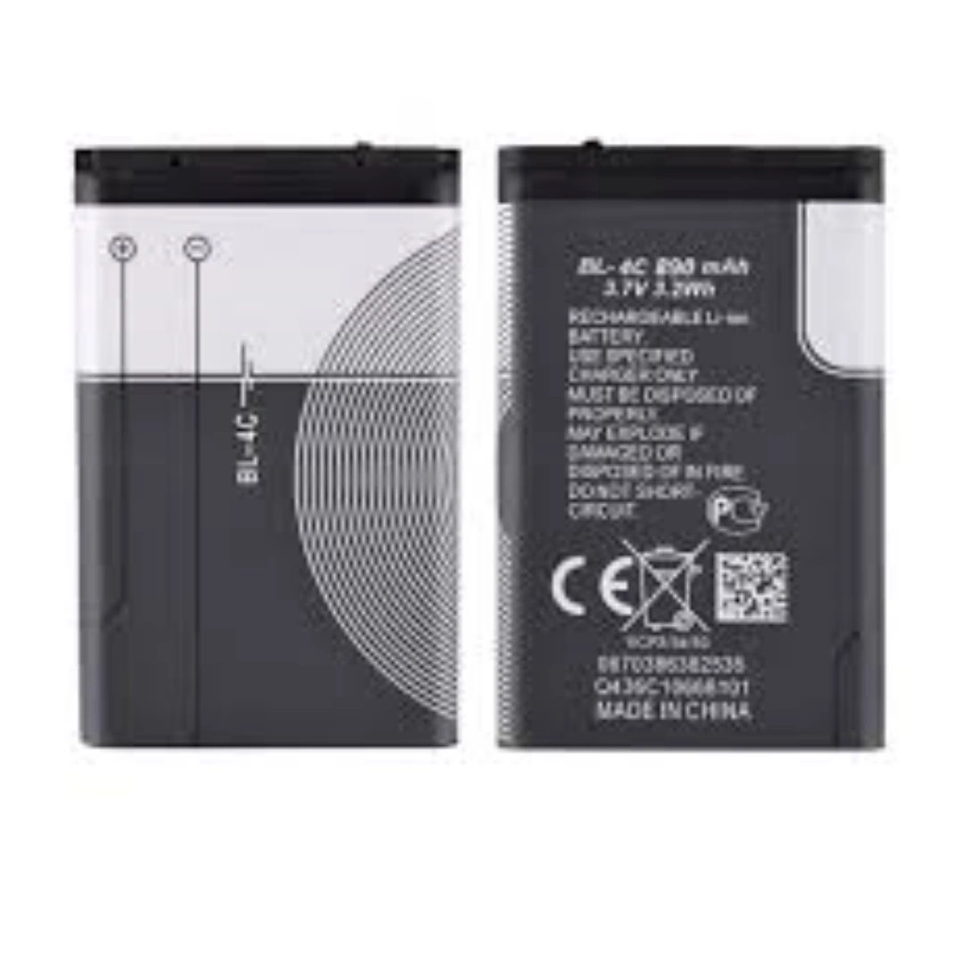 bl-4c_6100_01 بطارية بديلة موديل BL-4C متوافقة مع أجهزة Nokia 6100, 6300, 6125, 6136S, 6170, 6260, 6301, 7705, 7200, 7270, 8208 | السعة 860mAh | RoxyStore