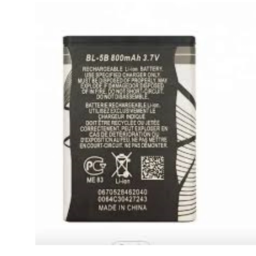 bl-5b_hq_5140_03 بطارية بديلة موديل BL-5B متوافقة مع أجهزة Nokia 5140, 7260 | السعة 890mAh | RoxyStore