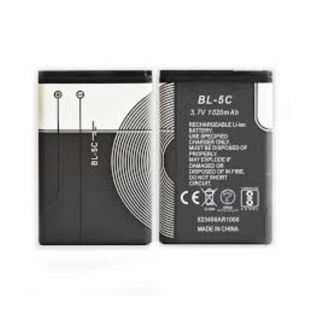 bl-5c_1020_02 بطارية بديلة موديل BL-5C متوافقة مع أجهزة Nokia 6600, 1100, 1101, 1110, 3100, 3109, 2626, 2610, 2300, 2310, 2280, 1200, 1208, 1209, 1600 | السعة 1020mAh | RoxyStore