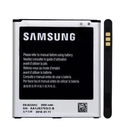 Samsung battery replacement for Galaxy Grand 2 SM-G7106 SM-G7102 G7108 G7108V real EB-B220AC 2600mAh battery