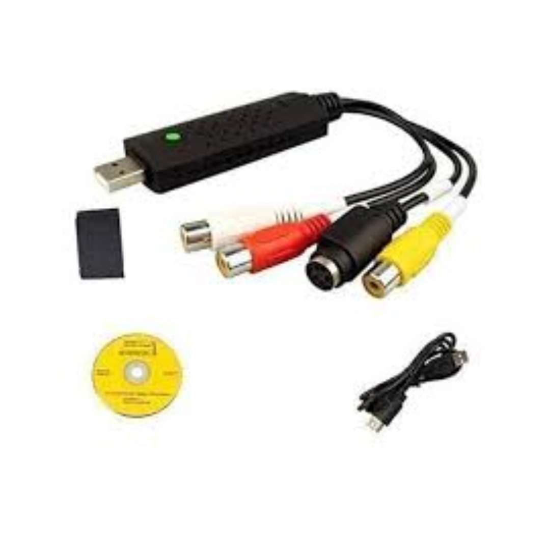 otg_vedio_usb_02 محول بطاقة تسجيل فيديو منزلي VHS ودي في دي وتلفزيون USB 2.0 ايزي كاب Dc60 يدعم ويندوز XP/7/فيستا 32 من اليكترو بوت | RoxyStore