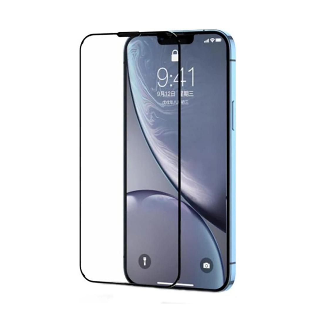 screen_iphone_14_02 2.5D Curved Tempered Glass Screen Protector with Steel Strip Night Series for iPhone 14 Pro Max - Transparent Color Joyroom JR H04 Tempered Glass Simple Case | RoxyStore