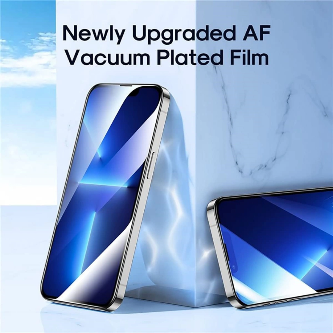 screen_iphone_14_03 2.5D Curved Tempered Glass Screen Protector with Steel Strip Night Series for iPhone 14 Pro Max - Transparent Color Joyroom JR H04 Tempered Glass Simple Case | RoxyStore