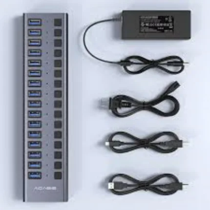 موزع بـ 16 منفذ USB 3.0 فائق السرعة 5.0 جيجابت/ثانية من كاسياس