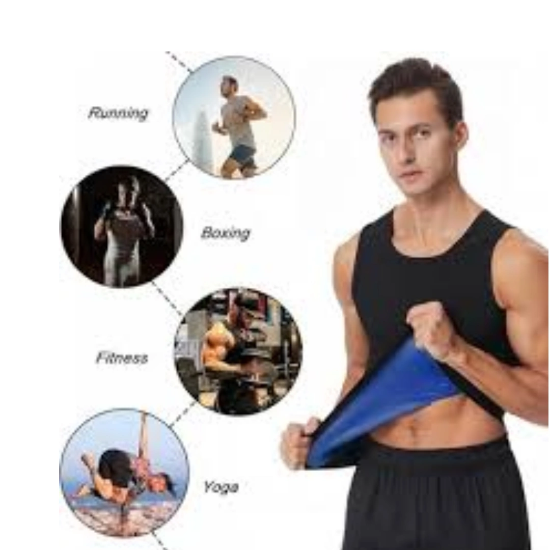 سترة_ساونا_حرارية_02 سترة ساونا للتعرق للرجال، تيشرتات كات بتقنية حبس الحرارة، توب بدون أكمام لتمرين الخصر وتشكيل الجسم والتخسيس، بدلة رياضية للجيم واللياقة البدنية وتشكيل الجسم وتمرين الخصر | RoxyStore