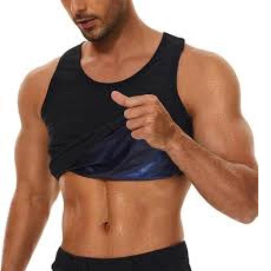 سترة_ساونا_حرارية_03 سترة ساونا للتعرق للرجال، تيشرتات كات بتقنية حبس الحرارة، توب بدون أكمام لتمرين الخصر وتشكيل الجسم والتخسيس، بدلة رياضية للجيم واللياقة البدنية وتشكيل الجسم وتمرين الخصر | RoxyStore