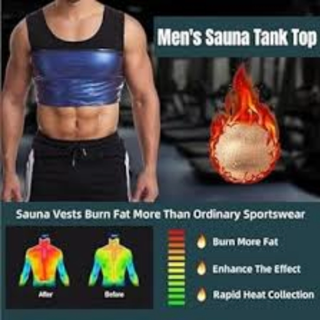 سترة_ساونا_حرارية_04 سترة ساونا للتعرق للرجال، تيشرتات كات بتقنية حبس الحرارة، توب بدون أكمام لتمرين الخصر وتشكيل الجسم والتخسيس، بدلة رياضية للجيم واللياقة البدنية وتشكيل الجسم وتمرين الخصر | RoxyStore