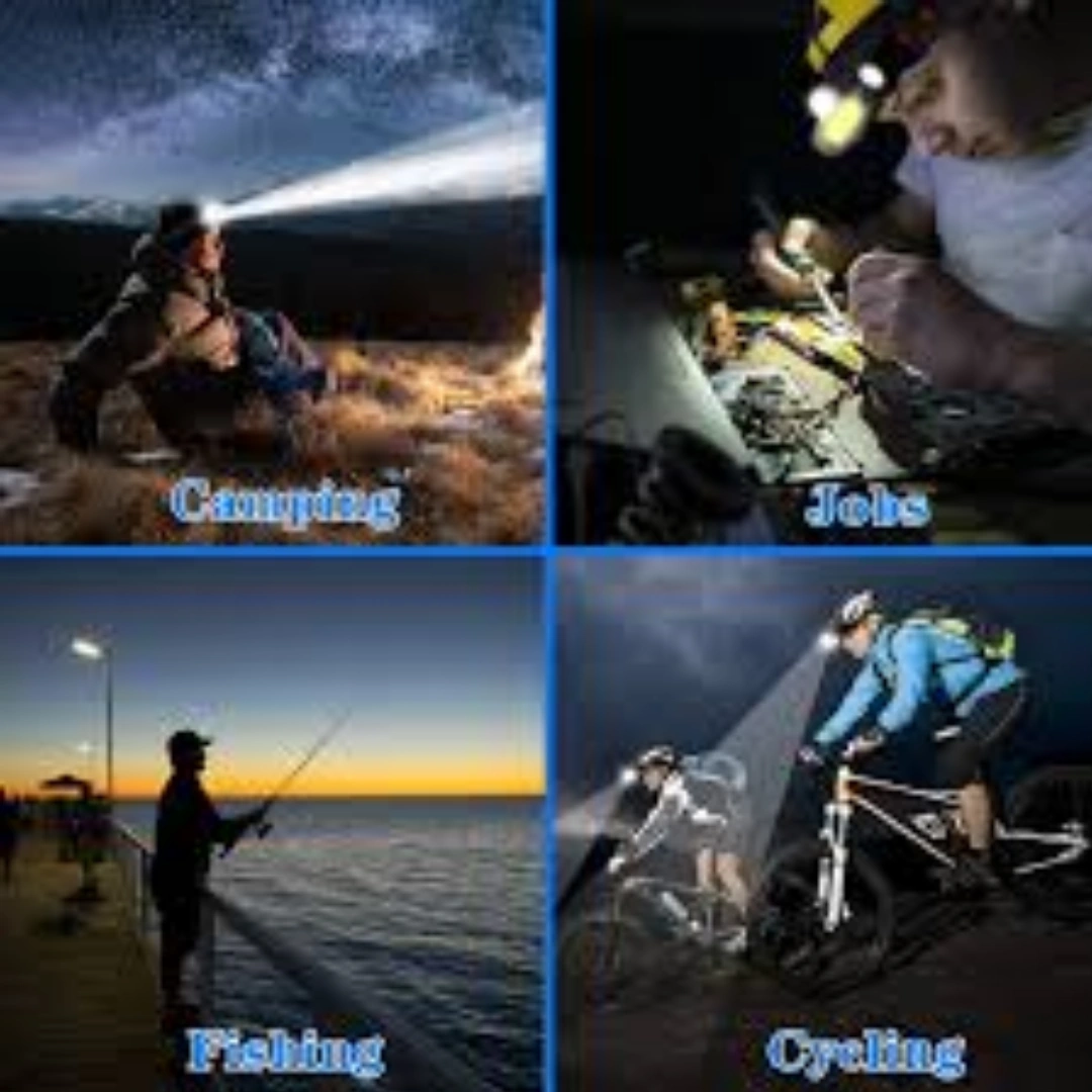 كشاف_امامي_LED_04 كشاف امامي LED قابل لاعادة الشحن عبر USB من انوينر، مصباح مقاوم للماء بتصنيف اي بي اكس 4 مع مغناطيس خفيف الوزن، كشاف امامي بطوق رأس قابل للتعديل للتخييم وركوب الدراجات والجري والصيد | RoxyStore