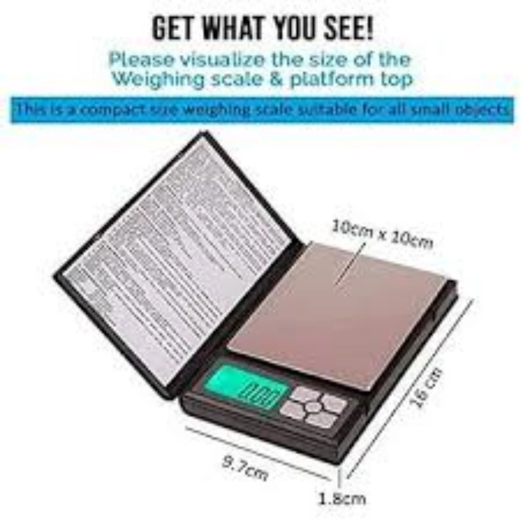 ميزان_مجوهرات_02 ميزان مجوهرات بلاستيكي رقمي من سلسلة نوت بوك اتيبريا سعة 500 × 01 جرام، اسود ، غرامات | RoxyStore