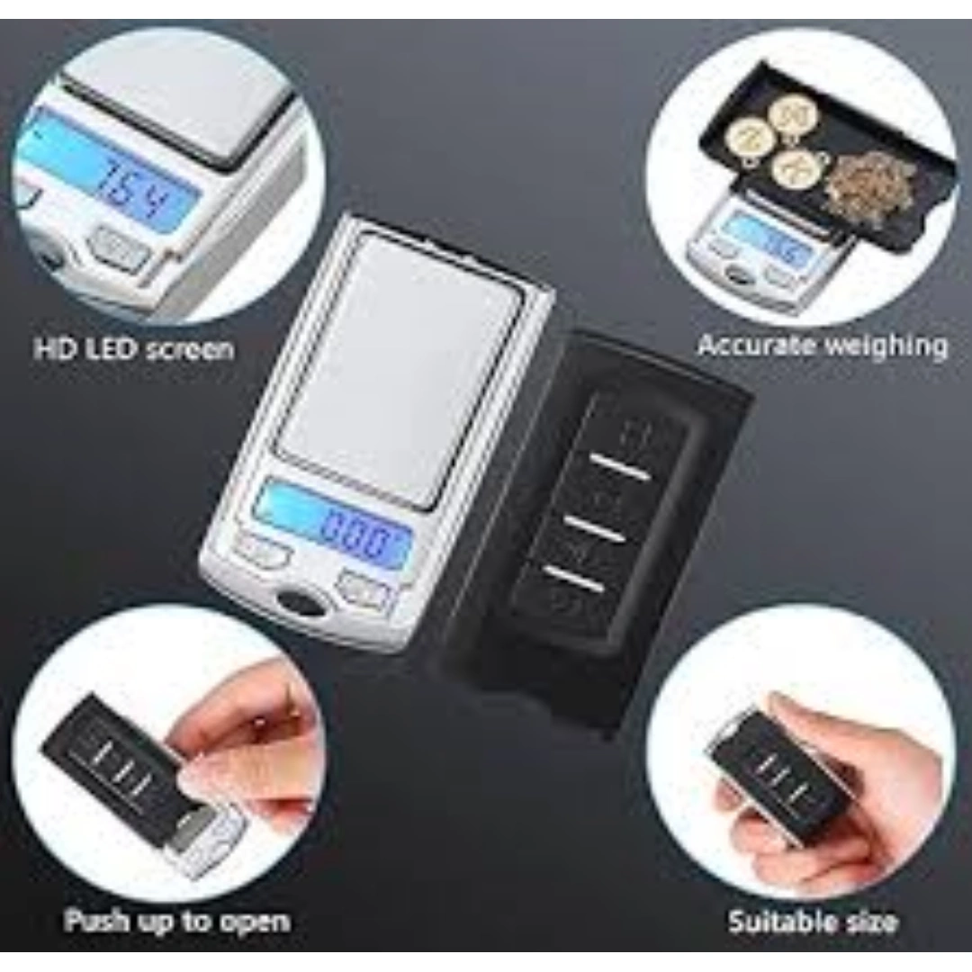ميزان_مفتاح_0.440924_03 Portable Mini Scale 200g 0.01 Digital Pocket Scale Car Key Design with Battery for Jewelry, Herbs, and Food (1 Piece) by Frenda 0.440924 lb Multicolor | RoxyStore