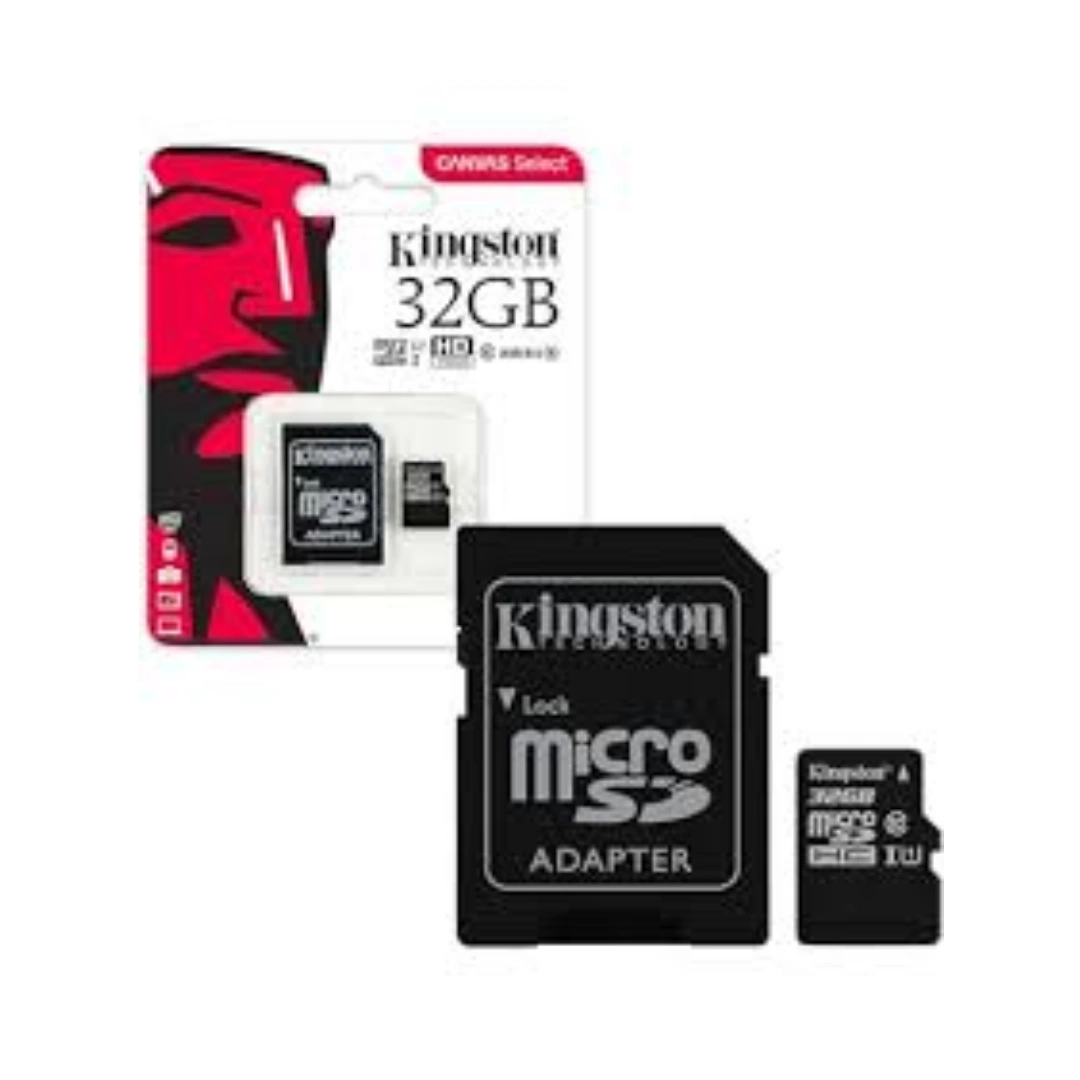 ميموري_كارت_ بطاقة ذاكرة مايكرو SD كانفاس سليكت بلس SDCS2/32 جيجابايت، SP من الفئة 10 من كينجستون | RoxyStore