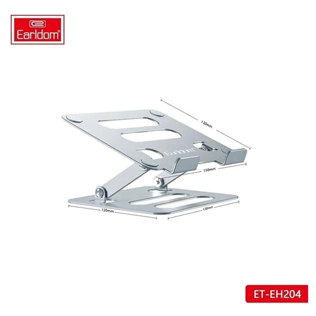 STAND_ET-EH204_04 ايرلدوم حامل سطح المكتب ET-EH204، مصنوع من خليط معدني من الالومنيوم، قابل للتعديل 360 درجة - رمادي غامق | RoxyStore