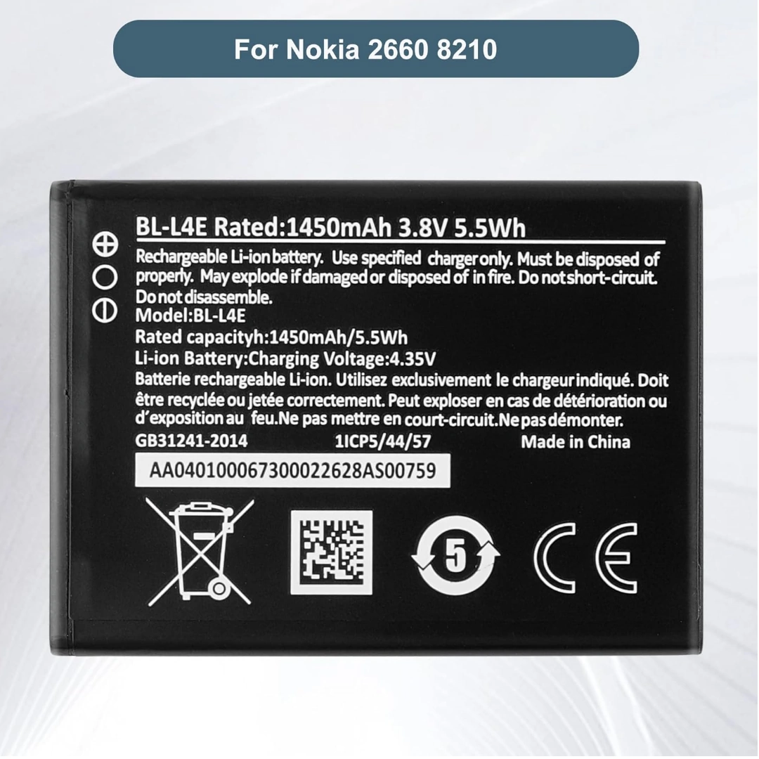 BL_L4E_02 Replacement Battery Model BL-L4E Compatible with Nokia 2660 Flip, TA-1398, 1420, 1480, 1492 | Capacity 1450mAh | RoxyStore