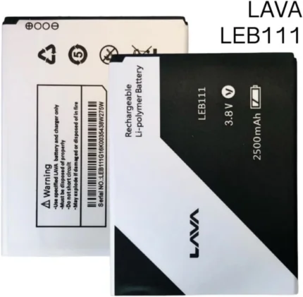 بطارية لافا LEB111 متوافقة مع لافا ايرس Z60 / ايريس 60 / ايريس 820 / ايريس 80 | سعة 2500 مللي امبير في الساعة - 3500 مللي أمبير في الساعة