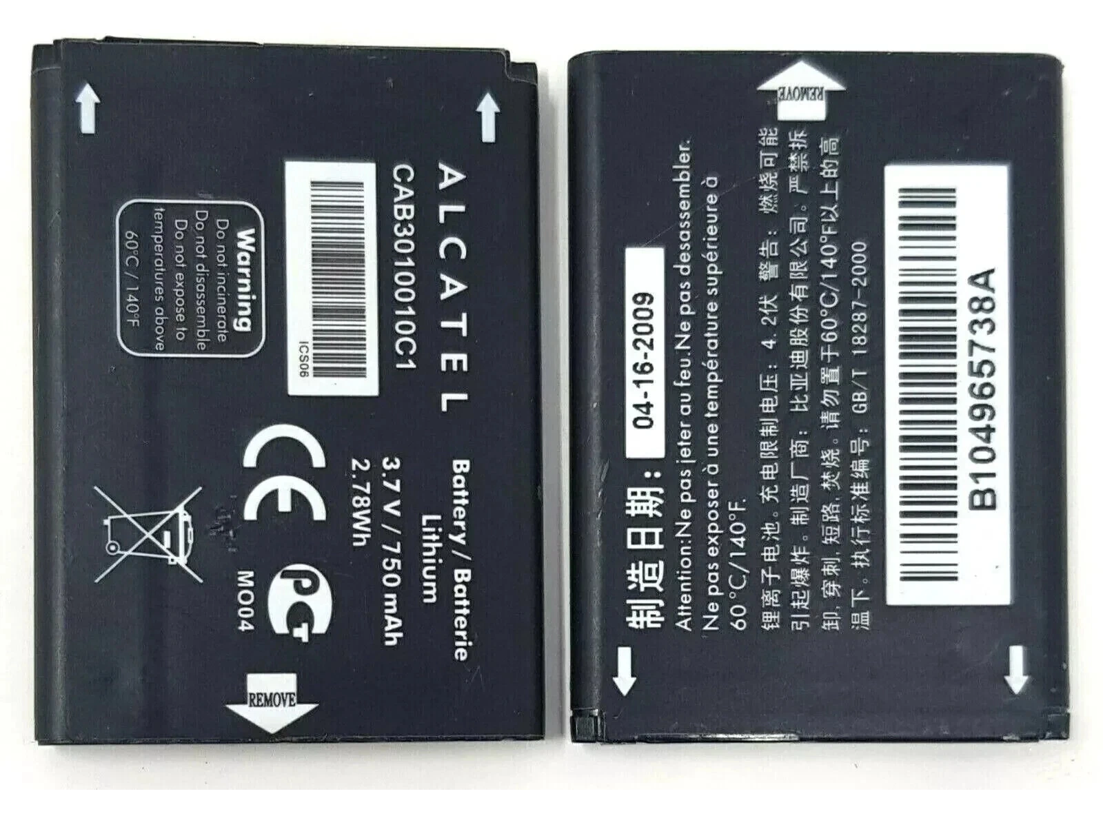 1 Replacement Battery Model CAB3010010C1 Compatible with ALCATL CAB3010010C1 CAB30M0000C1 CAB2170000C1 CAB22B0000C1 CAB30M0000C1 CAB2170000C1 CAB22B0000C1 | Capacity: 750 mAh | RoxyStore