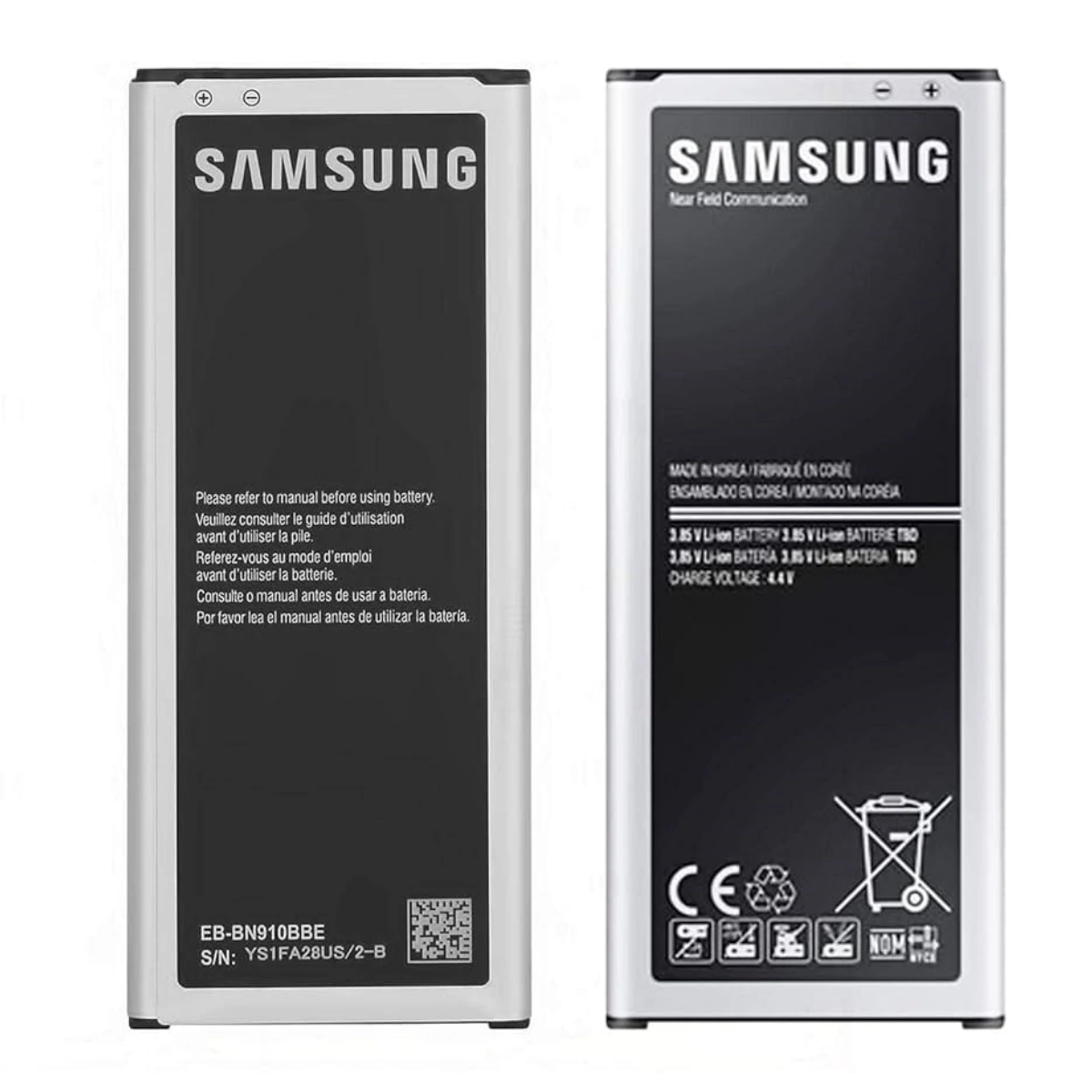 2 Replacement Battery Model EB-BN910BBE Compatible with Note 4 SM-N910 | Capacity 3220 mAh | RoxyStore