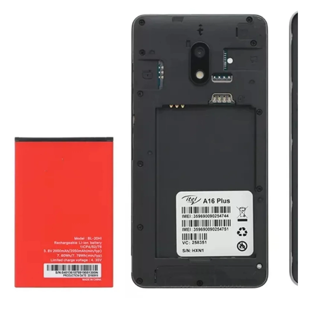 20_hi_02 بطارية بديلة موديل BL-20HI متوافقة مع أجهزة ITEL itel A16 | السعة 2000 mAh | RoxyStore