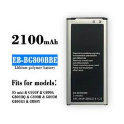 Samsung S5 mini Battery Compatible with Cell Phones - EB-BG800CBE 2100mAh