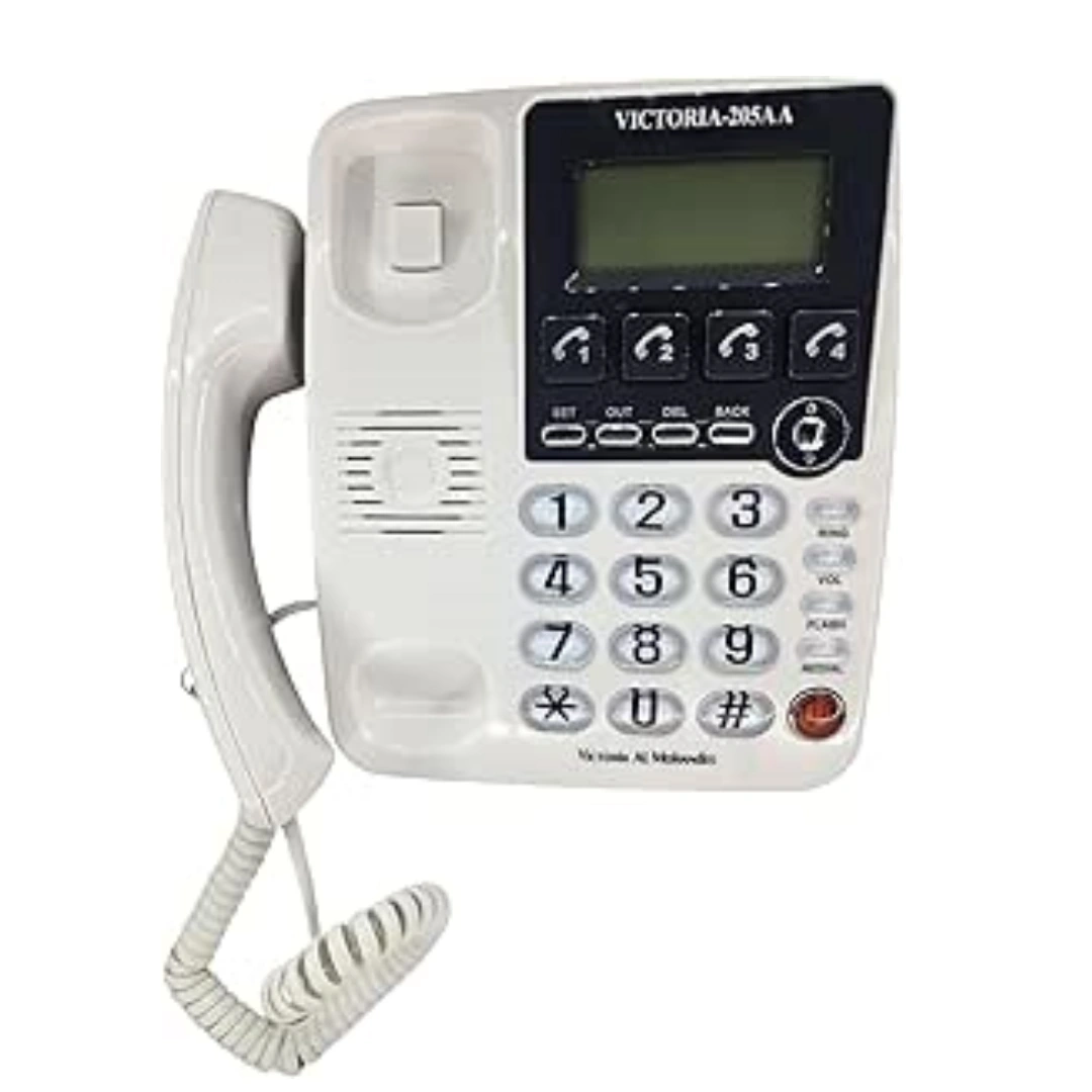205AA_WHIET Victoria Engineer 205AA Corded Landline Phone | RoxyStore