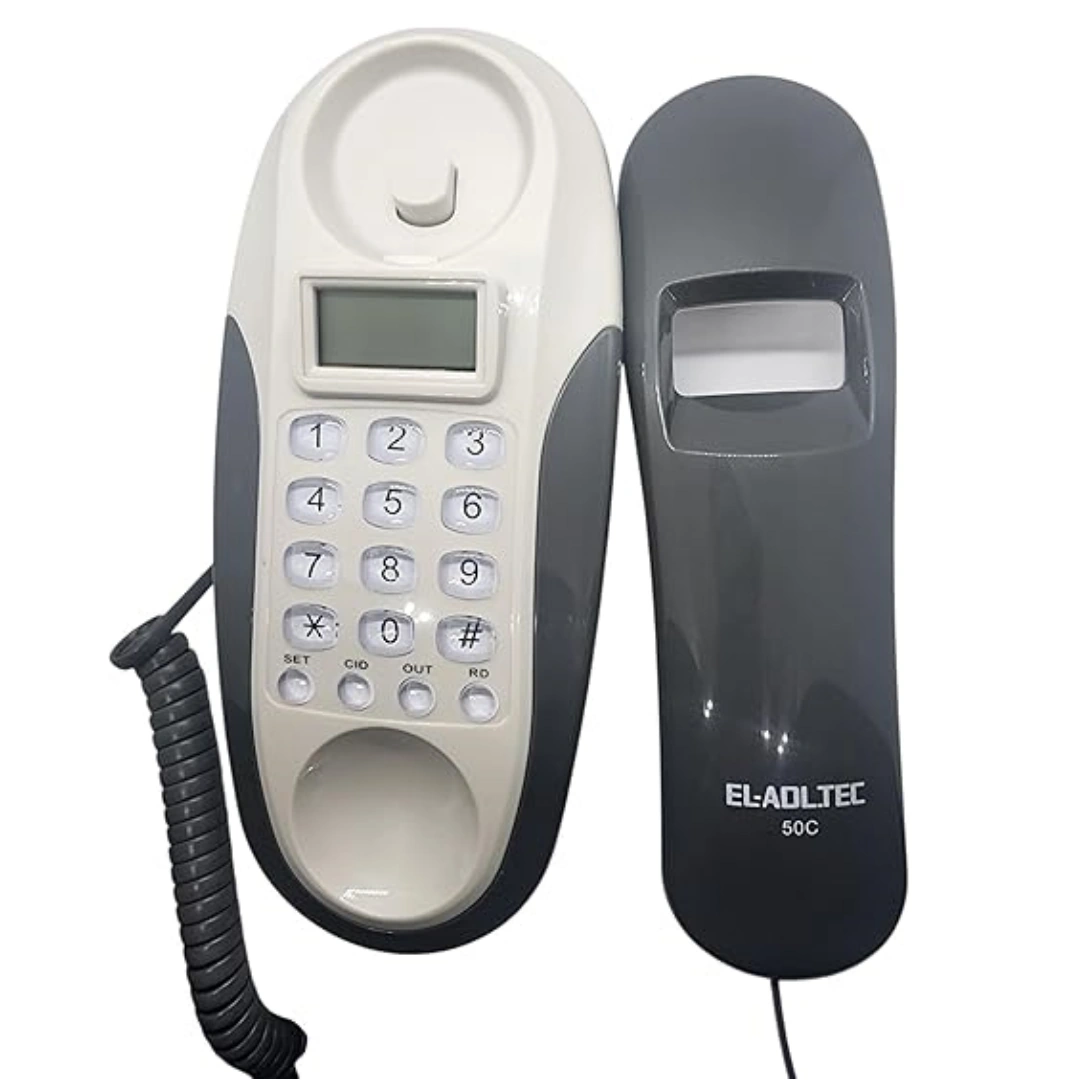 50C_02 50C Tech landline phone with digital screen from Al-Adl | RoxyStore