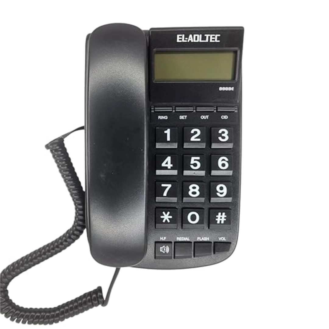 888be_black_01 Adl Tech Digital Corded Landline Phone 888BE | RoxyStore