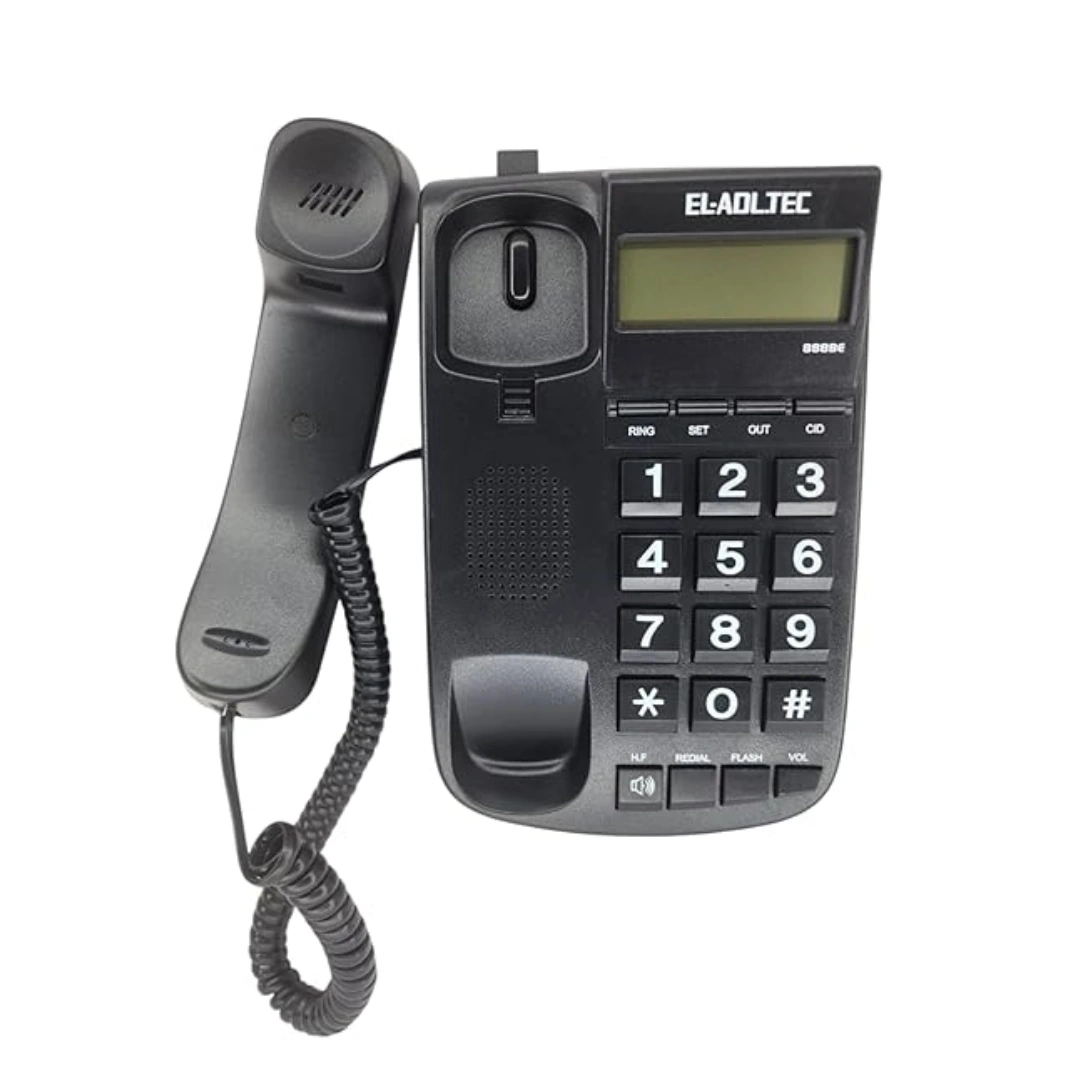 888be_black_02 Adl Tech Digital Corded Landline Phone 888BE | RoxyStore