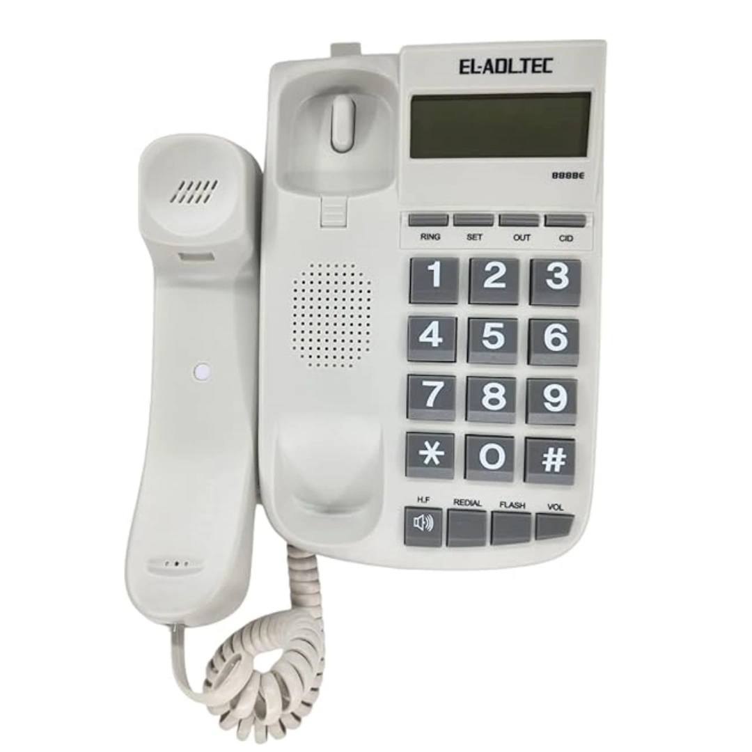 888be_whiet_02 Adl Tech Digital Corded Landline Phone 888BE | RoxyStore