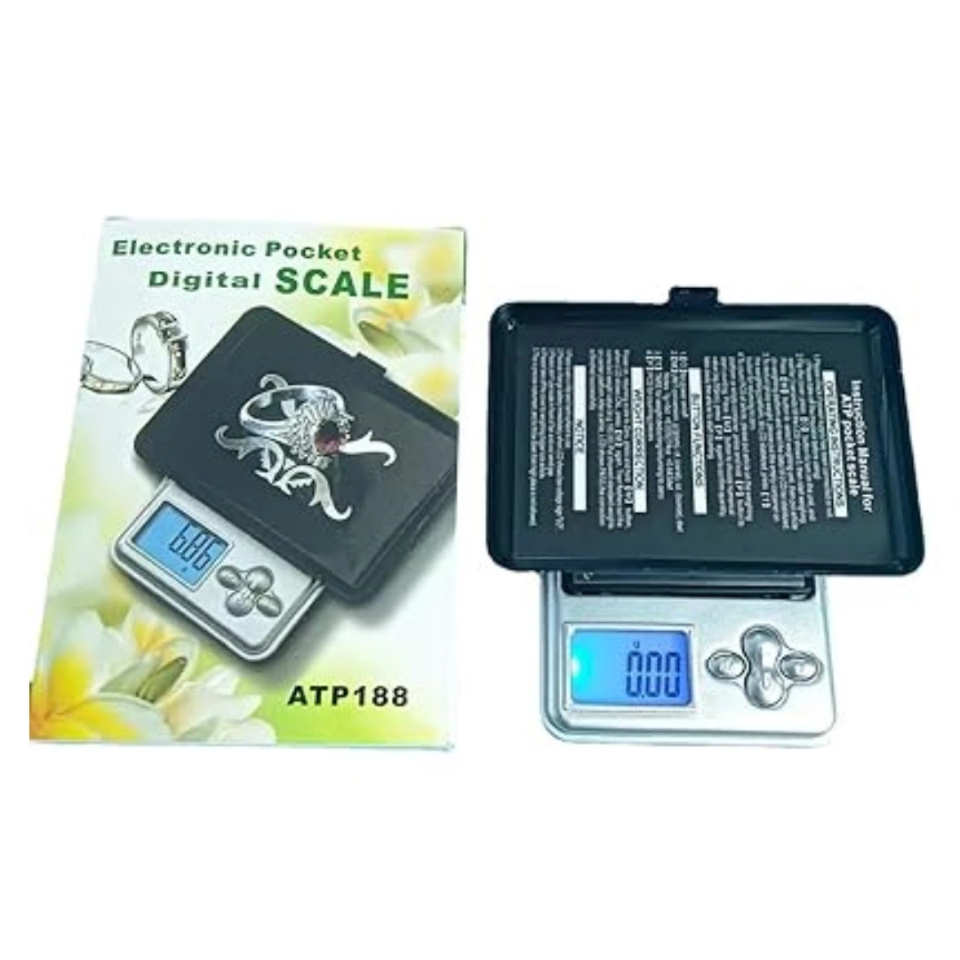 ATP188_03 0.01g 200g Mini Electronic Scale for Gold and Diamonds, Black Plastic Cover | ATP188 | RoxyStore