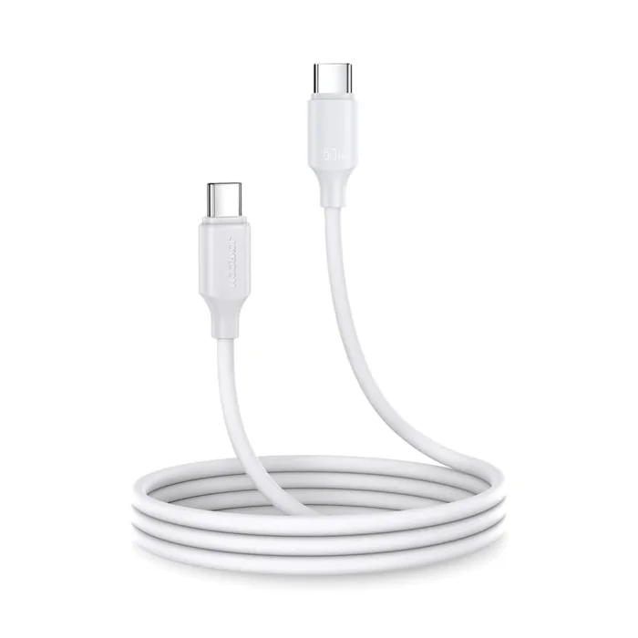 Joyroom Type-C to USB-C 60W Fast Charging Data Cable 1m Black Model S-CC060A9 for Smartphone | RoxyStore