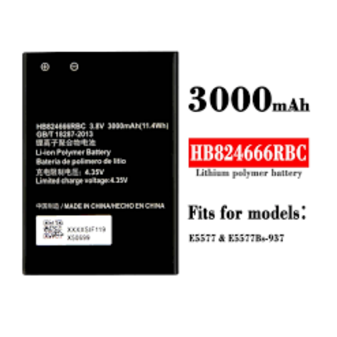 HB824666RBCE_E5577_01 Replacement Battery Model HB824666RBCE Compatible with Huawei E5577 Wi-Fi Router | 3000mAh Capacity | RoxyStore