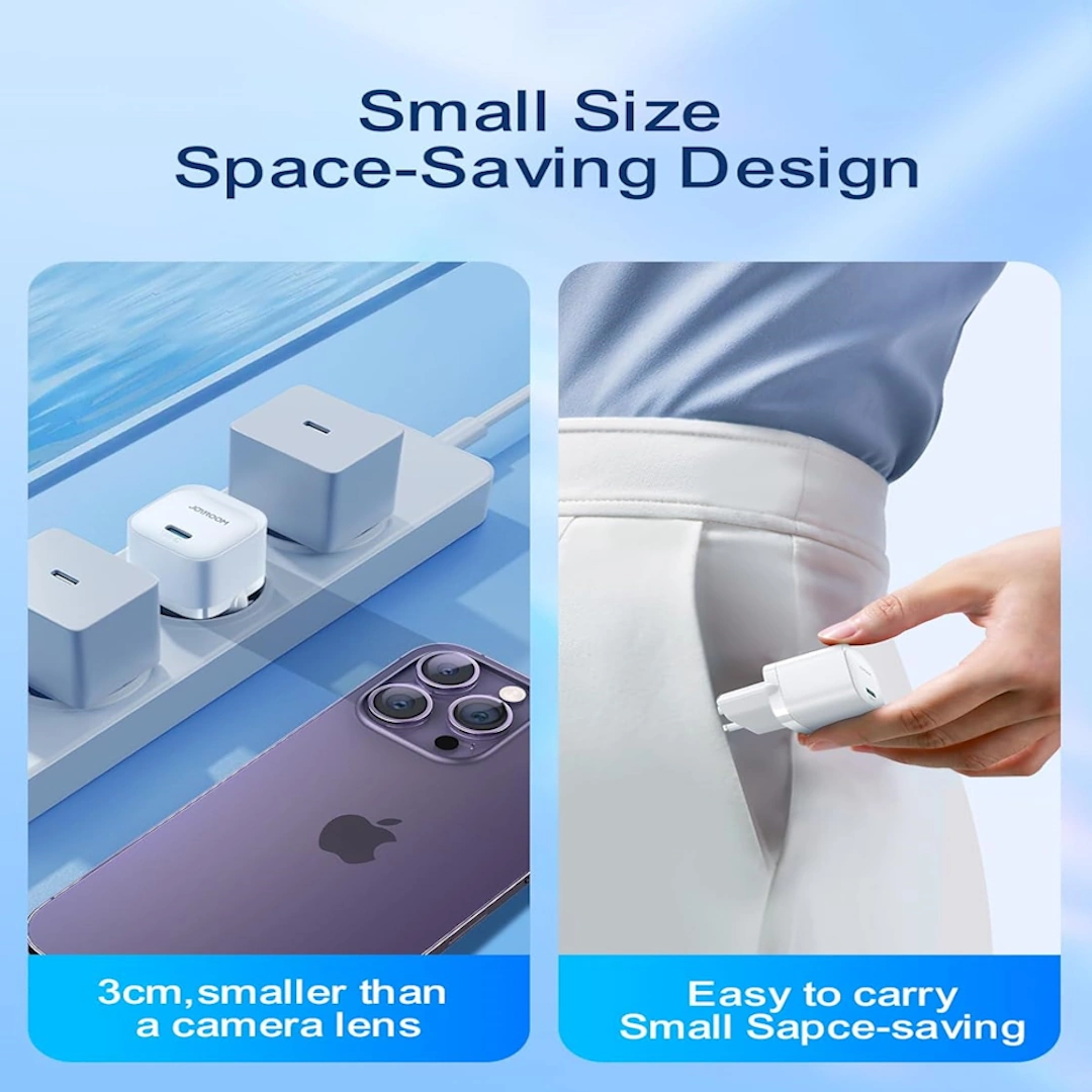 JR-TCF02 PD mini White-4 Joyroom JR-TCF02 PD USB Charger, Compatible with Tablets, 20W Single Port, White | RoxyStore