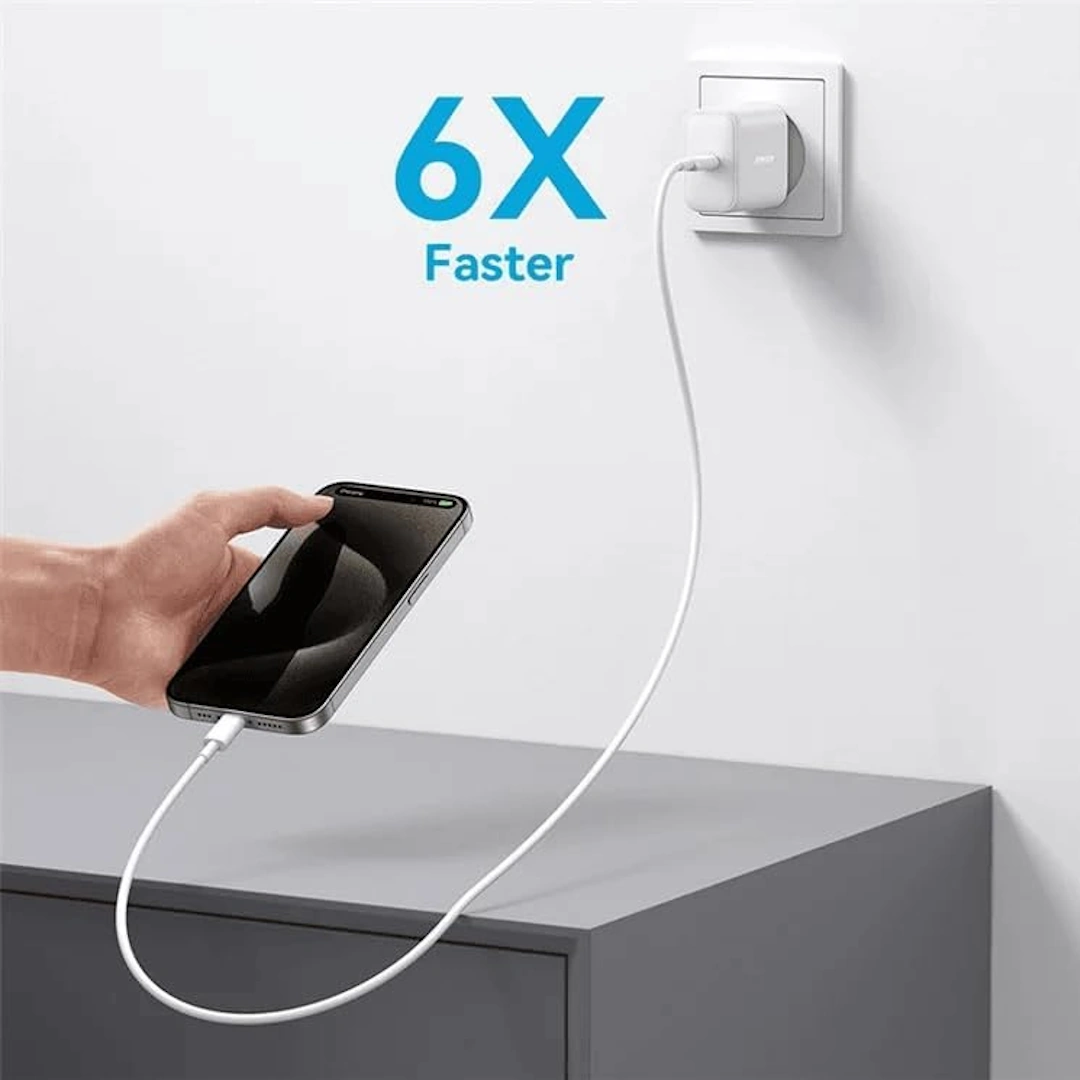 JR-TCF24 White-2 Joyroom JR-TCF24 PD30W Single Port Tablet Charger, 30W Fast Charging with EU Plug, White | RoxyStore