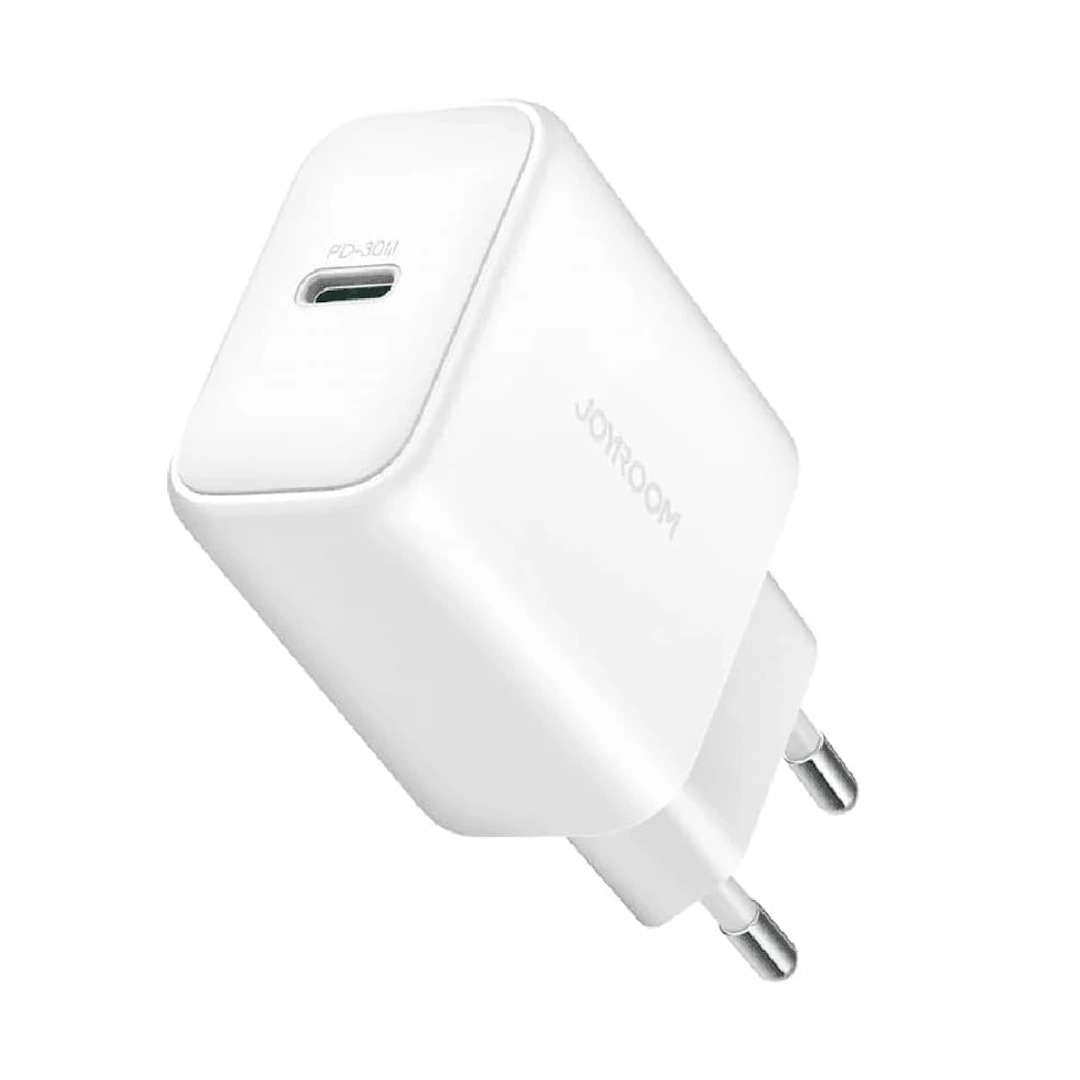 JR-TCF24 White-3 Joyroom JR-TCF24 PD30W Single Port Tablet Charger, 30W Fast Charging with EU Plug, White | RoxyStore