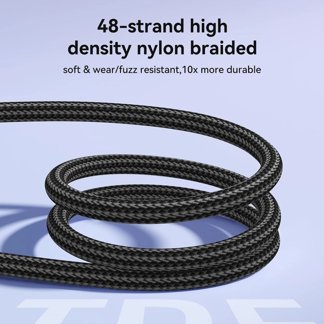 Joyroom S-A42 Black-3 Joyroom Crystal-Clear Series 30W Type-C to Lightning Fast Charging Data Cable, Black, 1.2m, S-A42 | RoxyStore