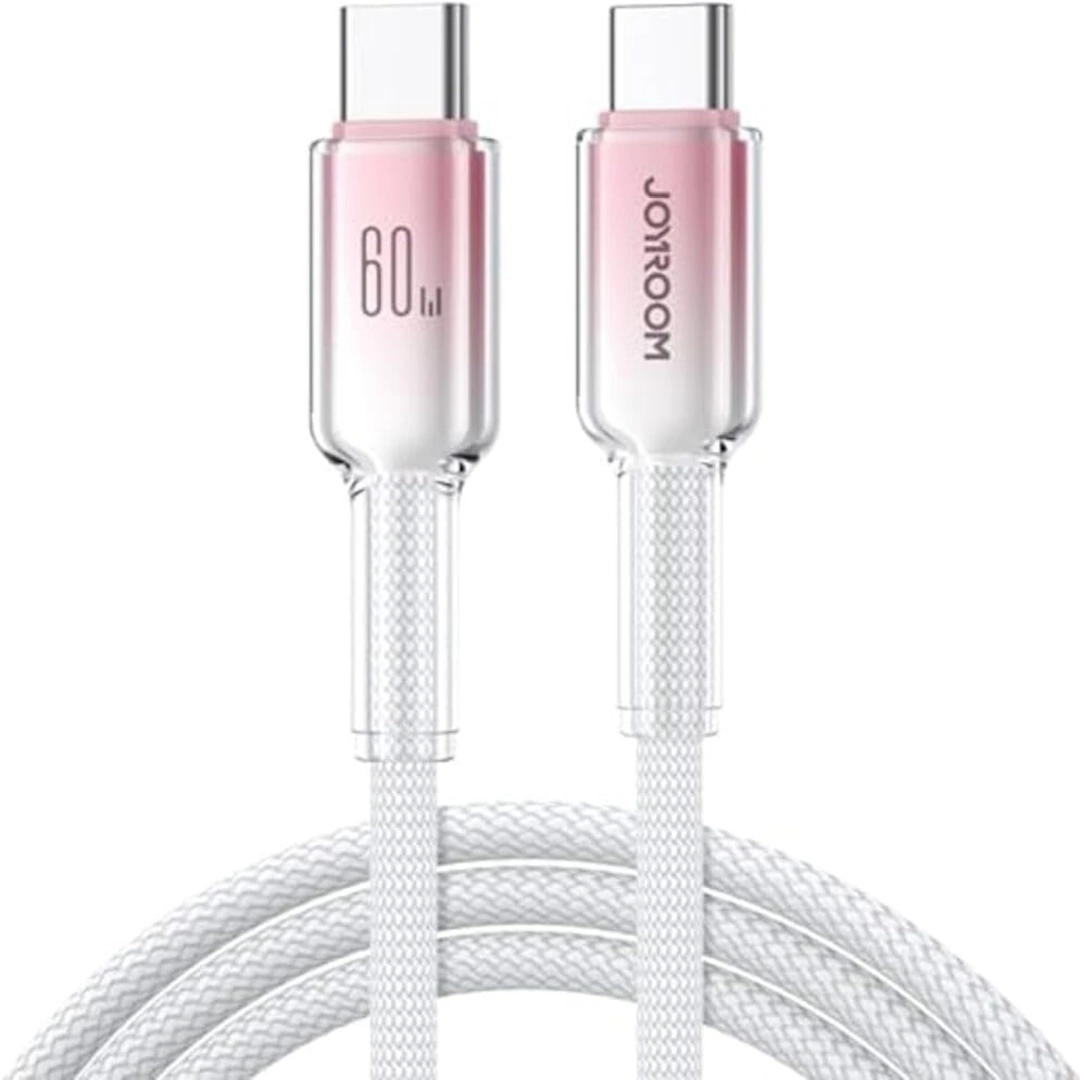 Joyroom S-A42 White-1 Joyroom S-A42 60W Crystal Clear Cable - White | RoxyStore