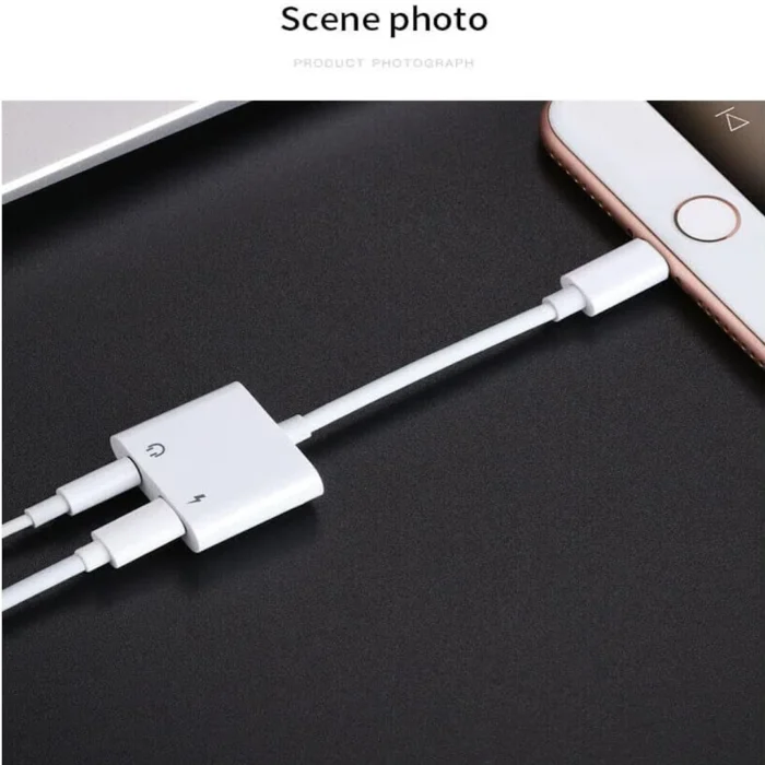 Joyroom S-Y104 3.5mm Ben Series Adapter, White | RoxyStore