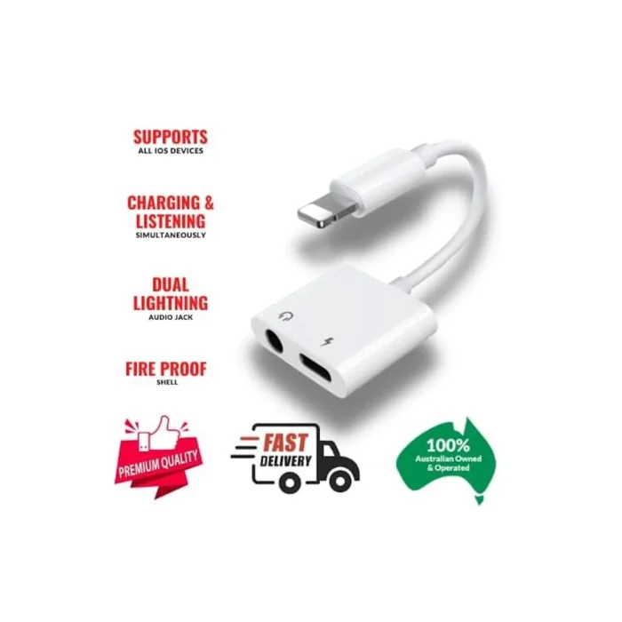 Joyroom S-Y104 3.5mm Ben Series Adapter, White | RoxyStore