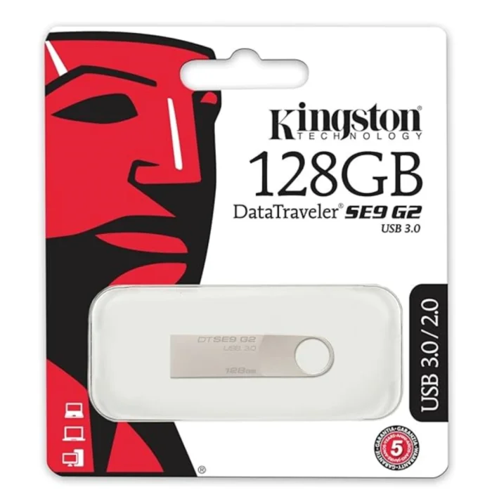 Kingston DTSE9G2 128GB USB 3.0 Flash Drive, Metal, USB2.0, 128.0 GB | RoxyStore