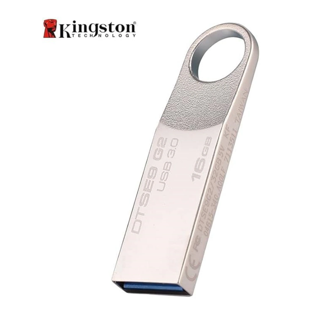 KINGSTON_16_FLASH_01 Kingston Flash Memory 16GB USB 3.0, Metal - DTSE9G2, USB 2.0, 16.0 GB | RoxyStore