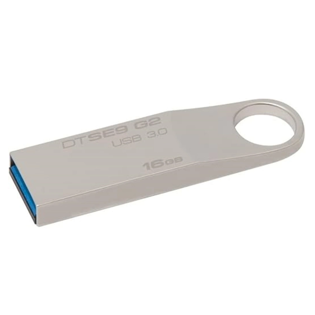 KINGSTON_16_FLASH_02 Kingston Flash Memory 16GB USB 3.0, Metal - DTSE9G2, USB 2.0, 16.0 GB | RoxyStore