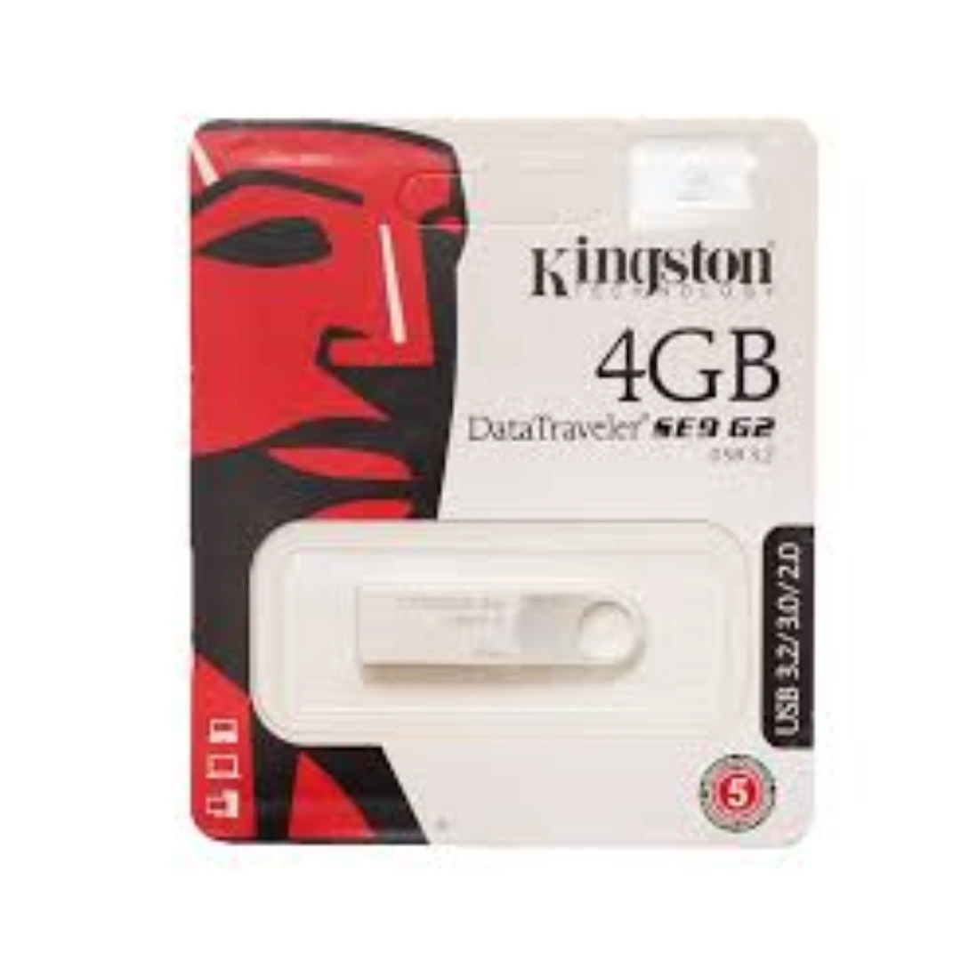KINGSTON_4_FLASH كينجستون فلاش ميموري 4 جيجا يو اس بي 3.0، معدني - DTSE9G2، usb2.0، سعة 4.0 GB | RoxyStore
