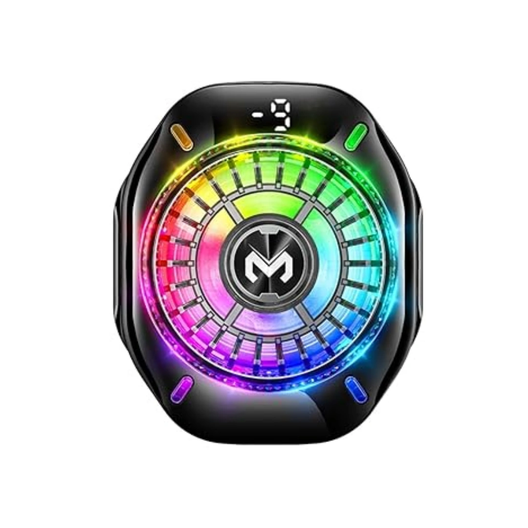 MEMO_CX10_01 2025 CX10 Mobile Cooler with RGB Colorful Lights and Magnetic Clip, 2-in-1 Powerful Ice Cooling Cooler by MIMO | RoxyStore