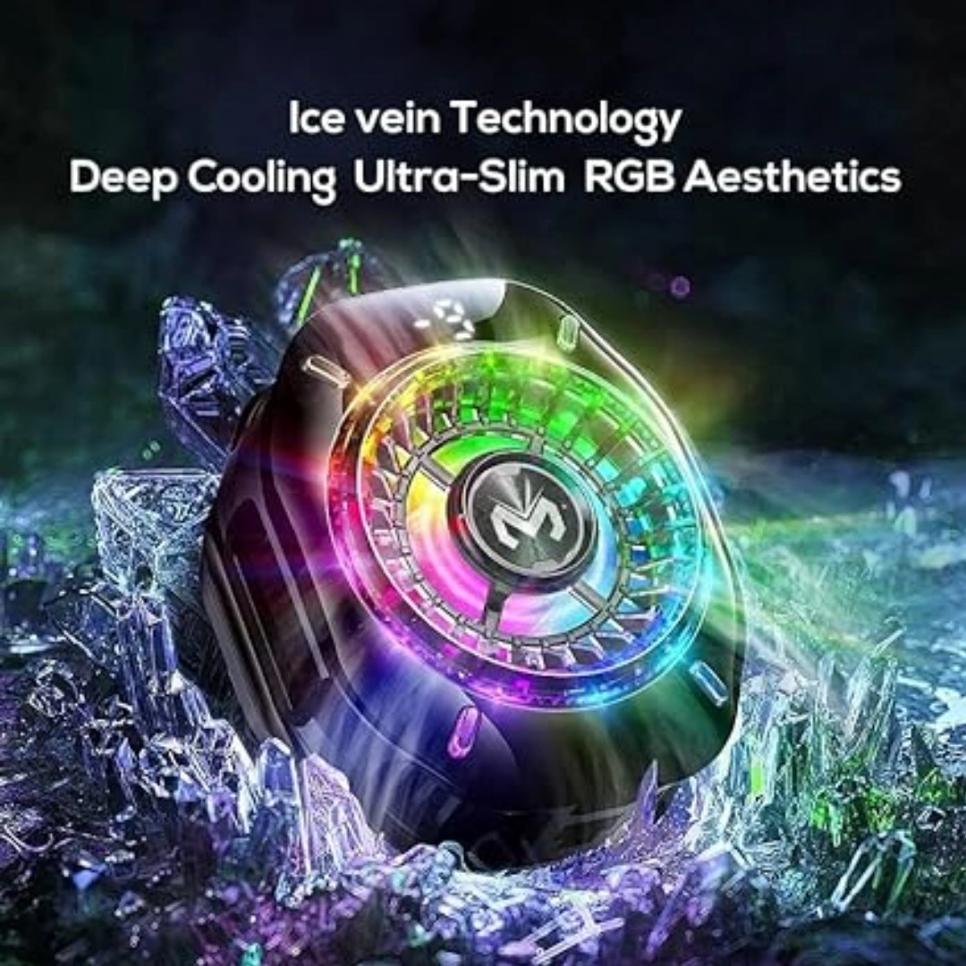 MEMO_CX10_05 2025 CX10 Mobile Cooler with RGB Colorful Lights and Magnetic Clip, 2-in-1 Powerful Ice Cooling Cooler by MIMO | RoxyStore
