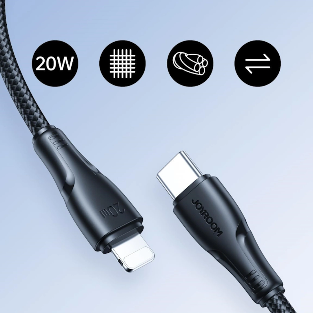 S-A11 30W Black-4 Joyroom S-A11 30 Watt Sorbus Series Cable, 0.25 m - Black | RoxyStore