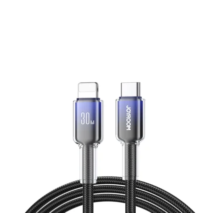 Joyroom S-A42 30W Crystal Clear Type-C to iPhone Cable - White, 1.2m