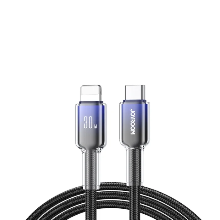 Joyroom S-A42 30W Crystal Clear Type-C to iPhone Cable - White, 1.2m | RoxyStore